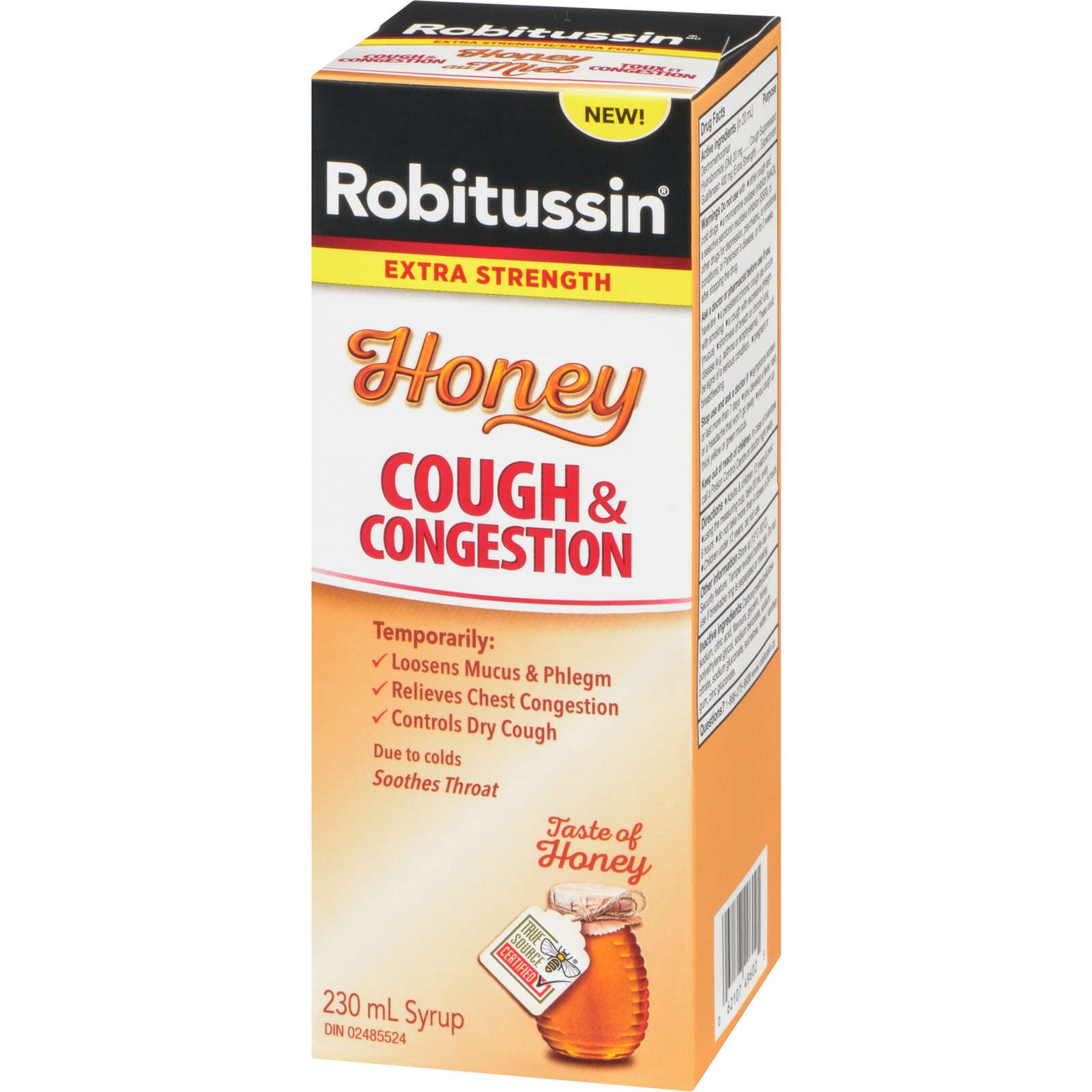 Robitussin Cough & Congestion Syrup Honey Extra Strength 230 ml