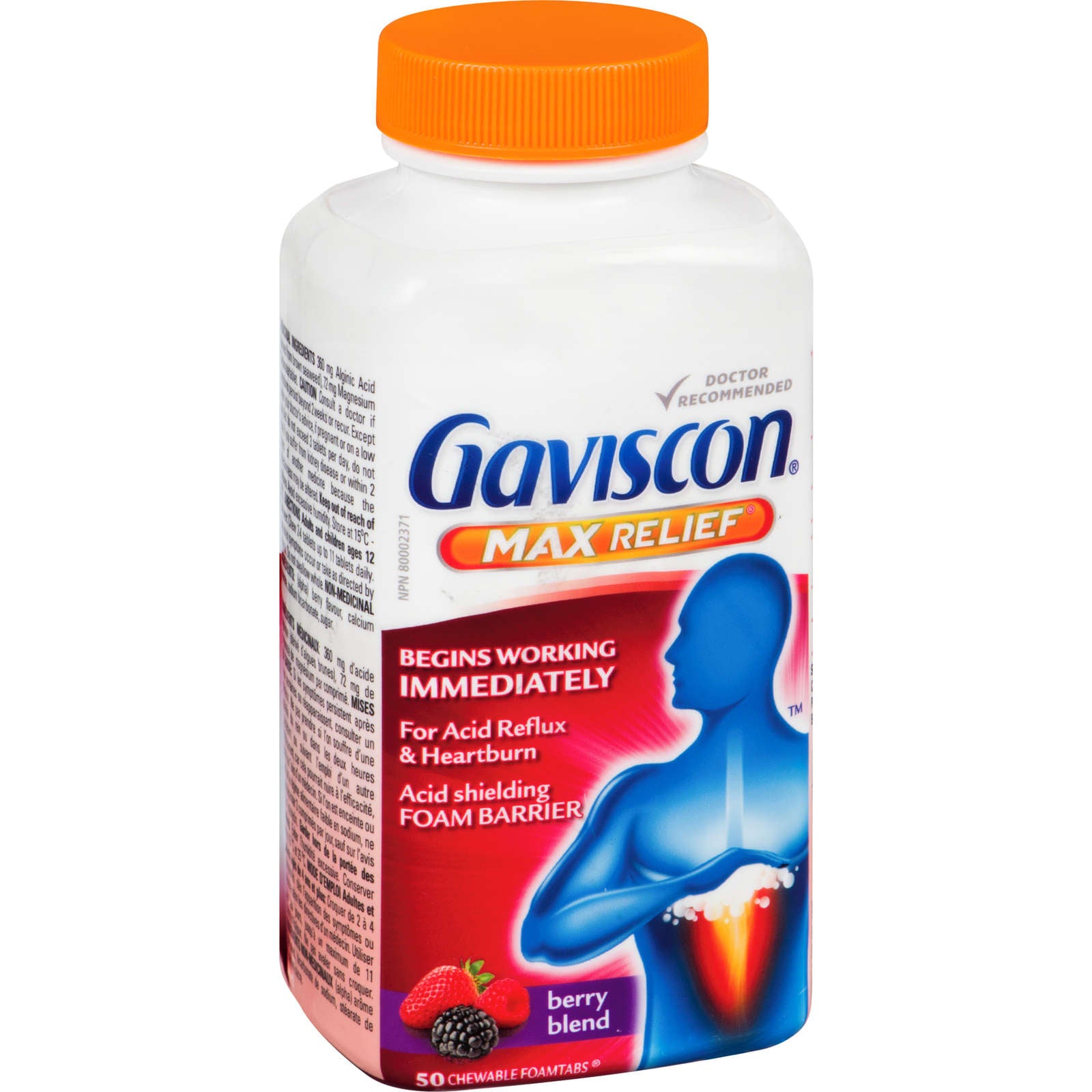 Gaviscon Max Relief Tablet Berry Blend