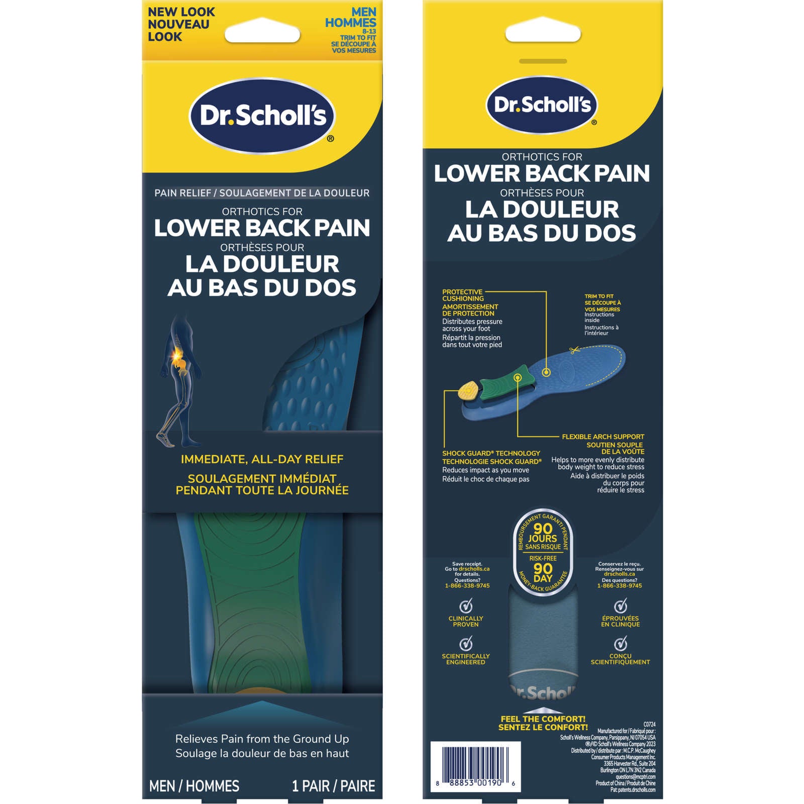 Dr. Scholl’s® Pain Relief Orthotics for Lower Back Pain, Men's, Sizes 8-13