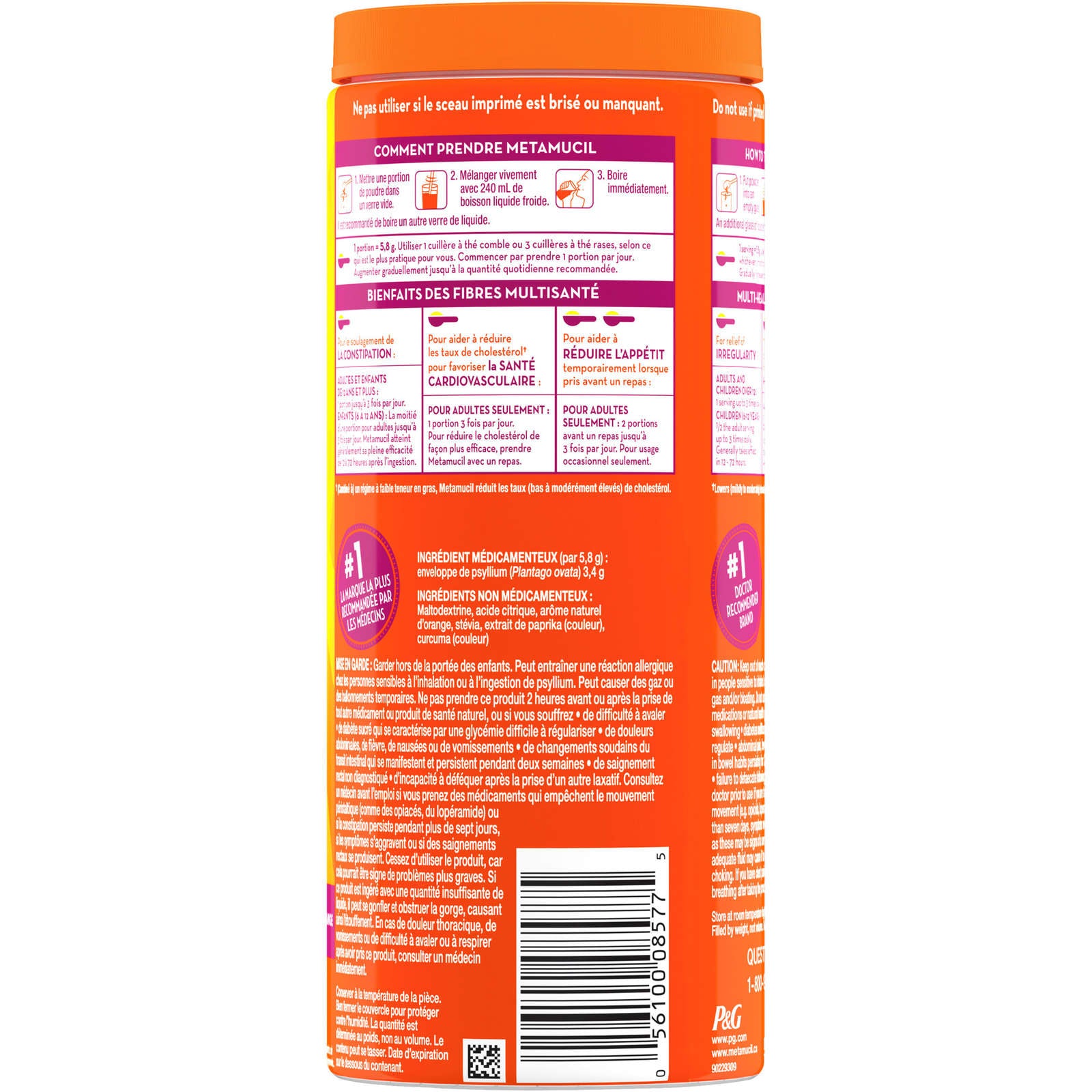 Metamucil Premium Blend 72DS