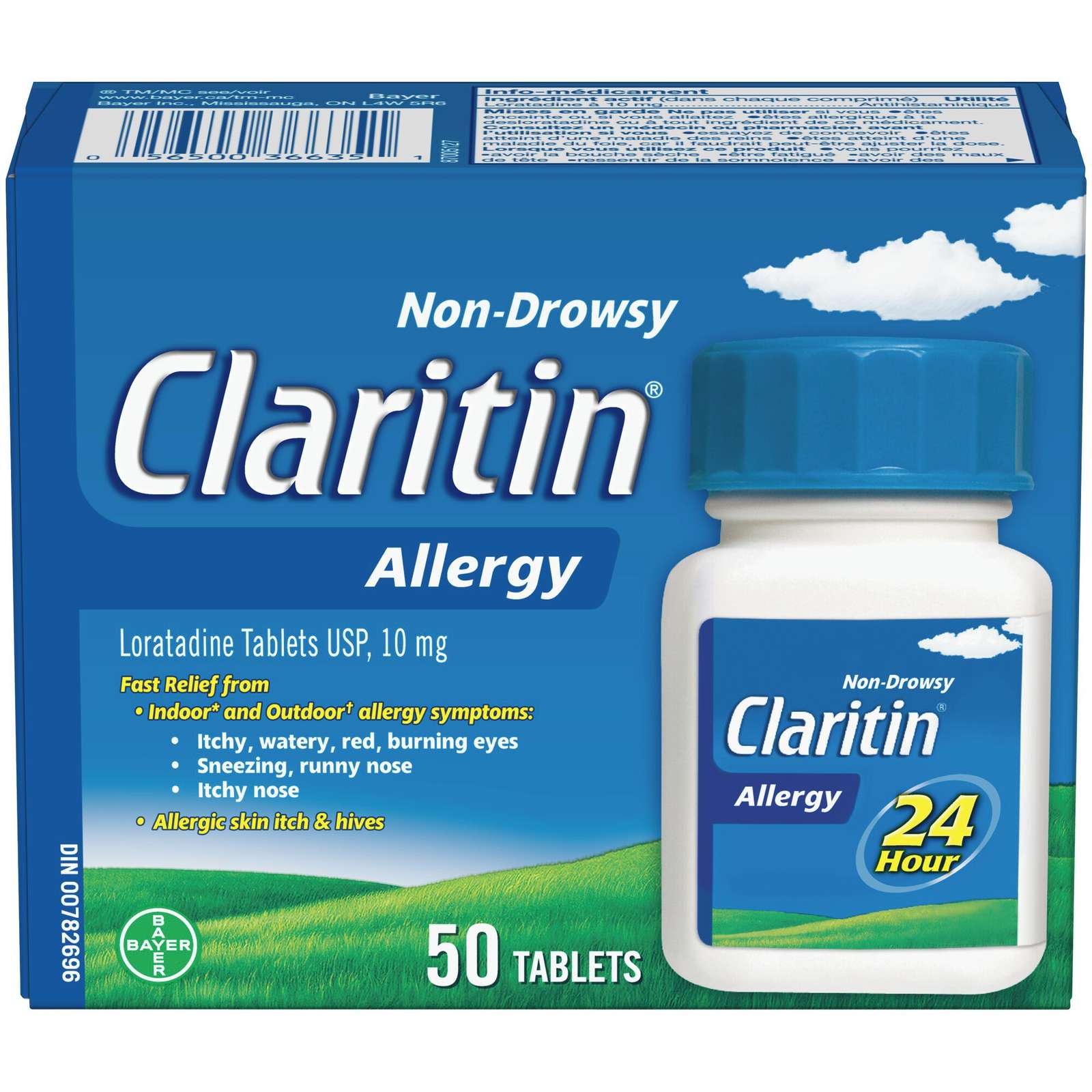 Claritin Allergy Medicine, 24-Hour Non-Drowsy Relief 10 mg, 50 Tablets